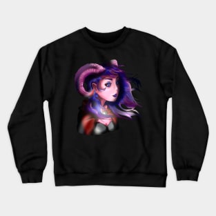 Beautiful tiefling for dnd fans Crewneck Sweatshirt